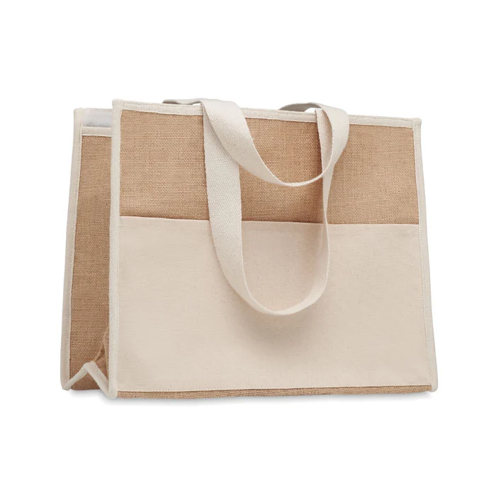 Bolsa Térmica Sostenible de Yute y Canvas Geli