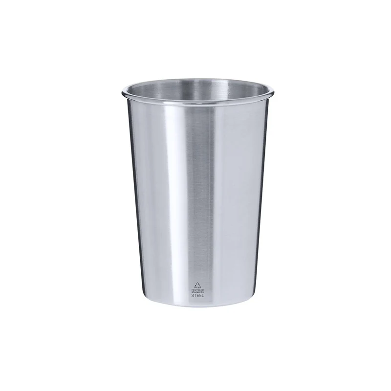 Hidex — Copo Aço Inox Reciclado | Prata | Sustentável | Gravação Laser