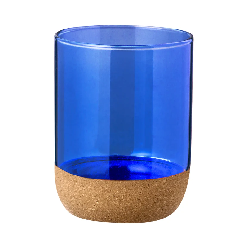 Bixlo — Copo Vidro Borossilicato + Cortiça | 4 Cores | Linha Nature | Sustentável