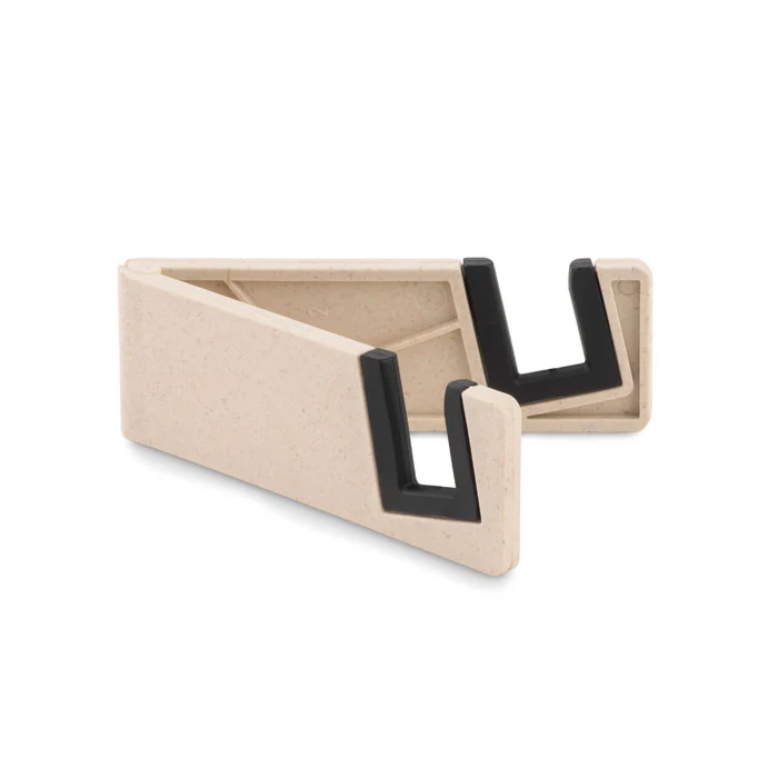 Soporte Plegable para Móvil y Tablet de Fibra Bambú Personalizable