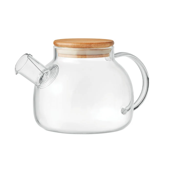 Tetera de Vidrio con Tapa de Bambú e Infusor Munnar 850 ml