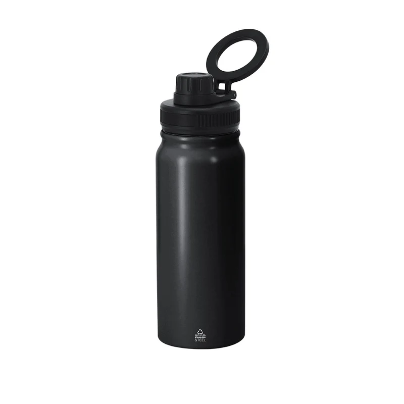 Stork — Garrafa Térmica Aço Inox Reciclado | Preto | Premium Alta Gama | Gravação Laser