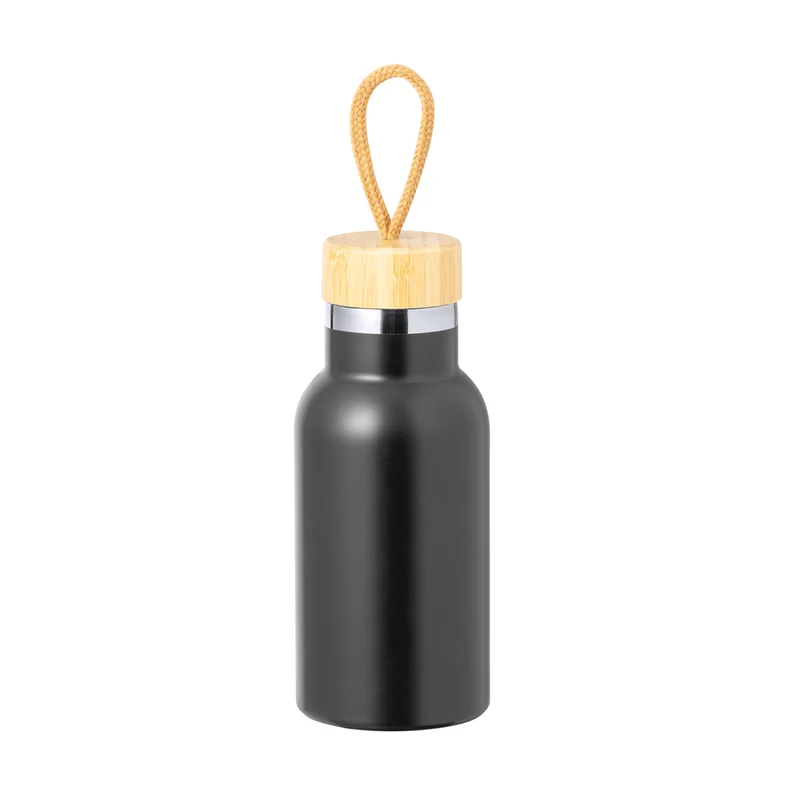 Flazer — Garrafa Térmica Aço Inox + Bambu Parede Dupla | 3 Cores | Sustentável