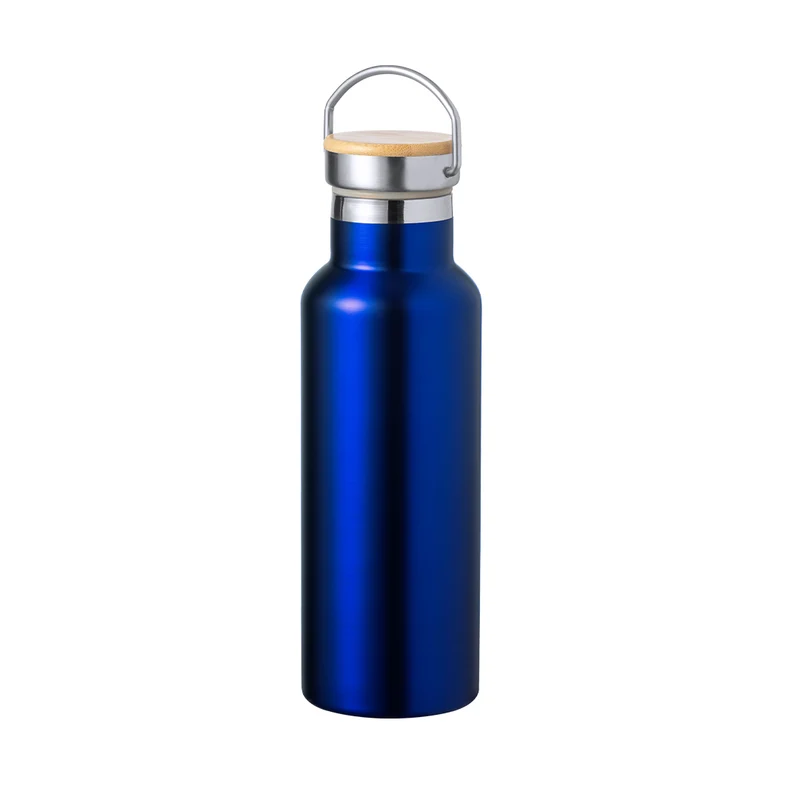 Naxel — Garrafa Térmica Aço Inox + Bambu | 11 Cores | Parede Dupla | Sustentável
