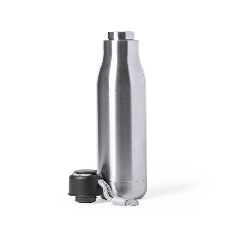 Higrit — Garrafa Térmica Aço Inox Parede Dupla | Prata | Gravação Laser