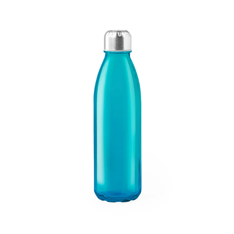 Sunsox — Garrafa Vidro 500ml Colorida + Tampa Aço Inox | 6 Cores Vibrantes