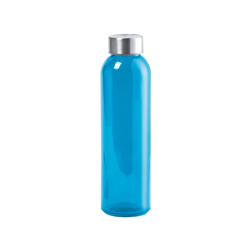 Terkol — Garrafa Vidro 500ml Colorida + Tampa Aço Inox | 6 Cores | Económica