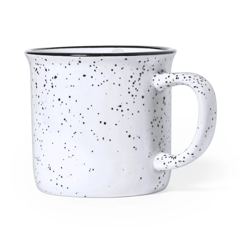 Lanay — Caneca Cerâmica 350ml Design Vintage Mosqueado | 3 Cores