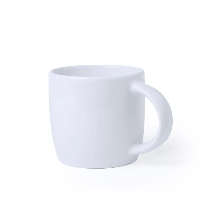 Tarbox — Caneca Cerâmica 380ml Grande Café Longo | Branca | Caixa Individual