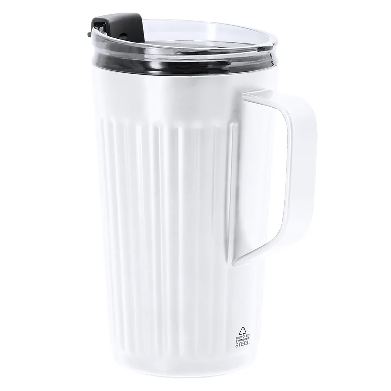 Korpla — Caneca Térmica 350ml Aço Inox Reciclado | Acabamento Biselado Premium | 3 Cores