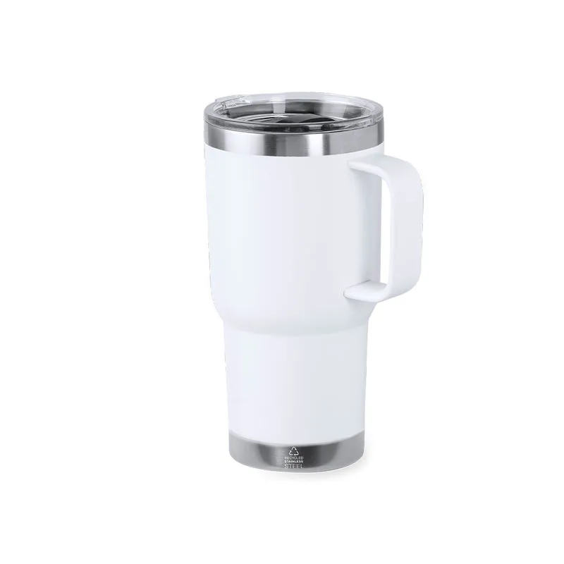 Paster — Caneca Térmica 600ml Aço Inox Reciclado | Dupla Parede Mate | 8 Cores