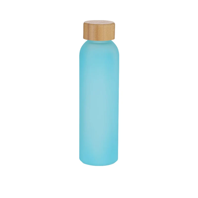 Tistak — Garrafa Vidro Reciclado 500ml + Tampa Bambu | 3 Cores | Duplamente Sustentável