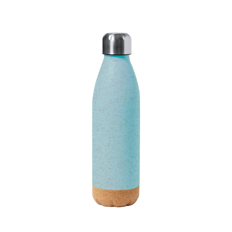 Stroud — Garrafa PE 600ml + Cortiça + Tampa Aço Inox | 4 Cores | Linha Nature
