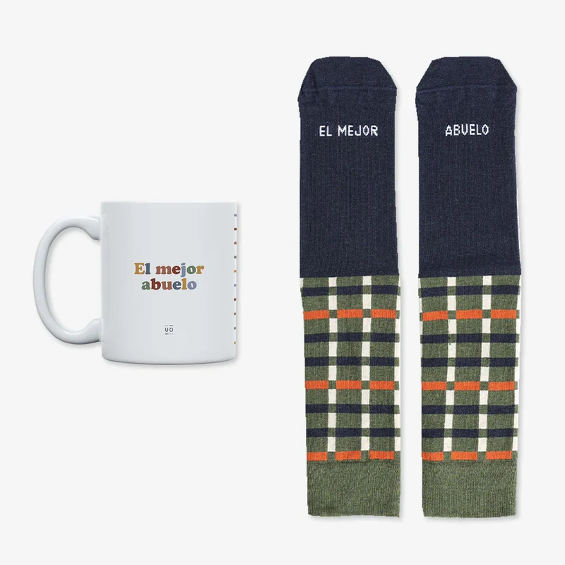 Kit Taza + Calcetines "El mejor abuelo" - UO