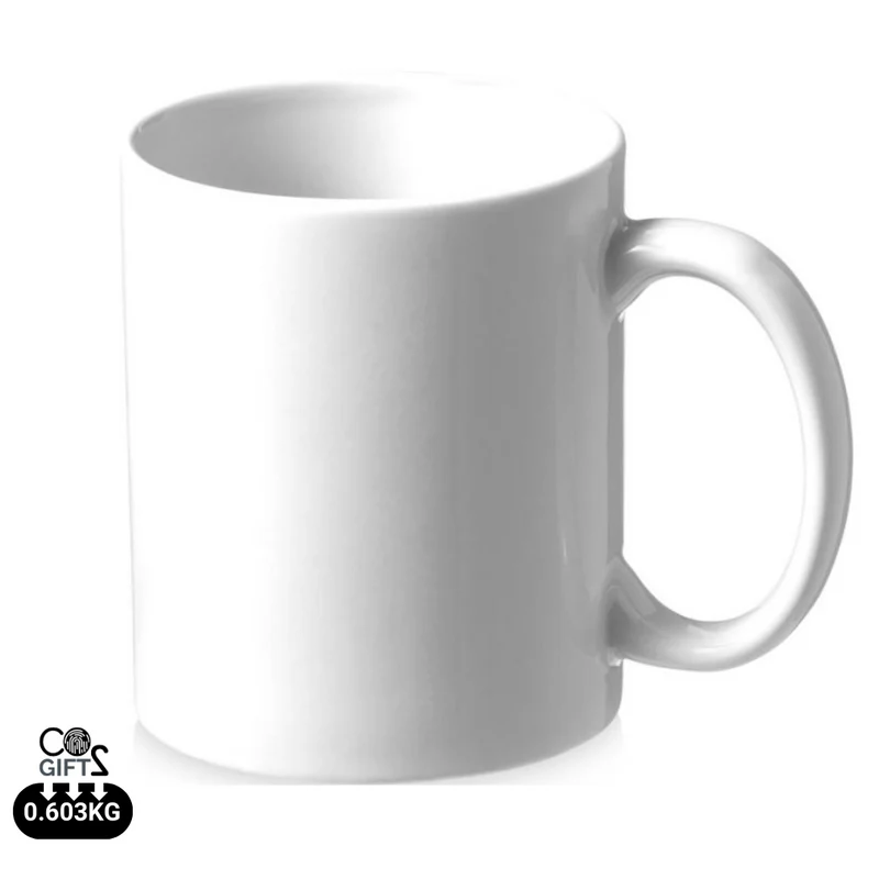 Taza Sostenible de Cerámica Blanca Pic 330 ml