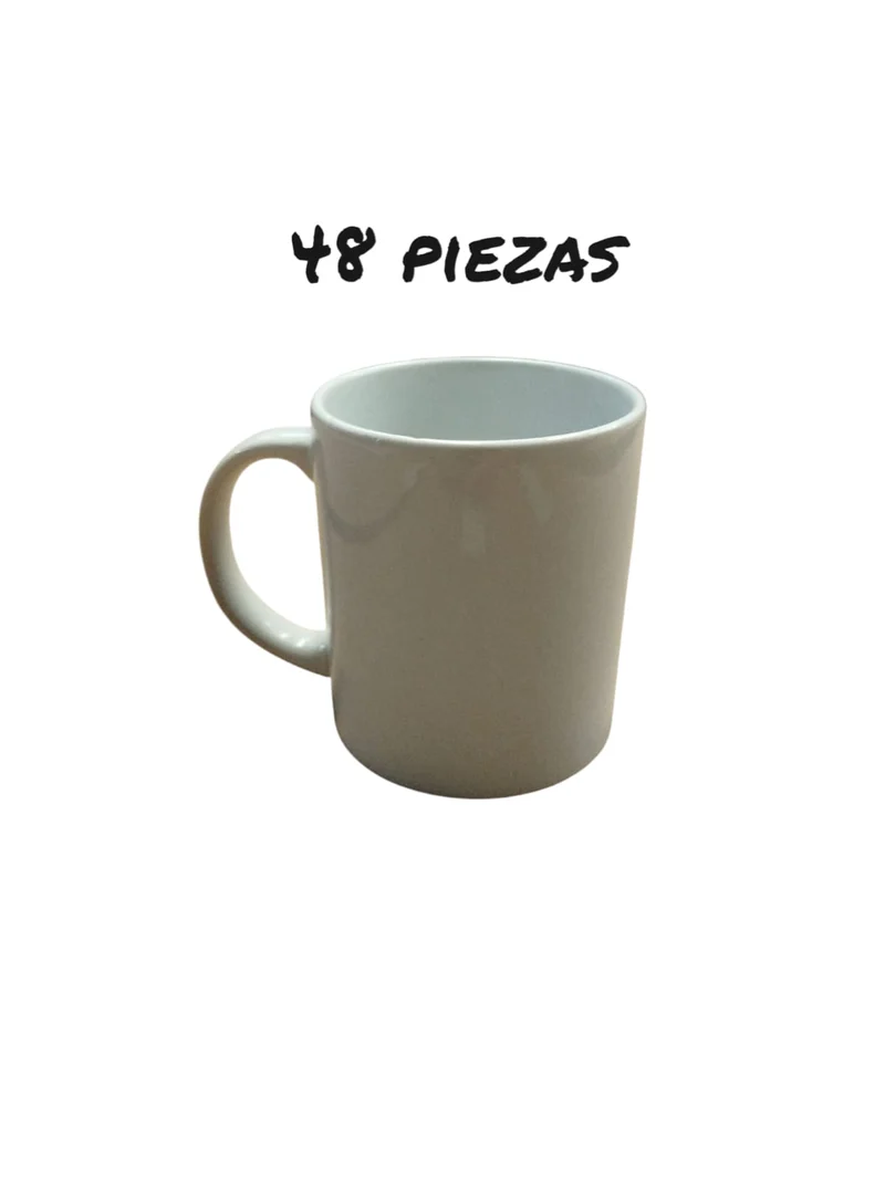 Taza ceramica Blanca 48 Pzas BH