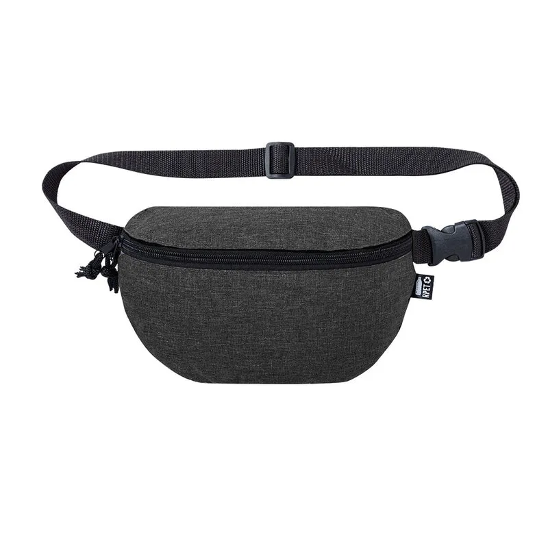 Bolsa Cintura RPET Melange Parks | 600D Reciclado Fecho Correr Fivela | 5 Cores | Brinde Eco Desporto