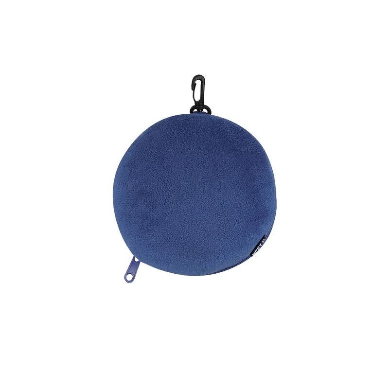 Almofada + Máscara Viagem RPET Pansir | Dobrável Zip Bolso Mosquetão | 2 Cores | Brinde Viagem