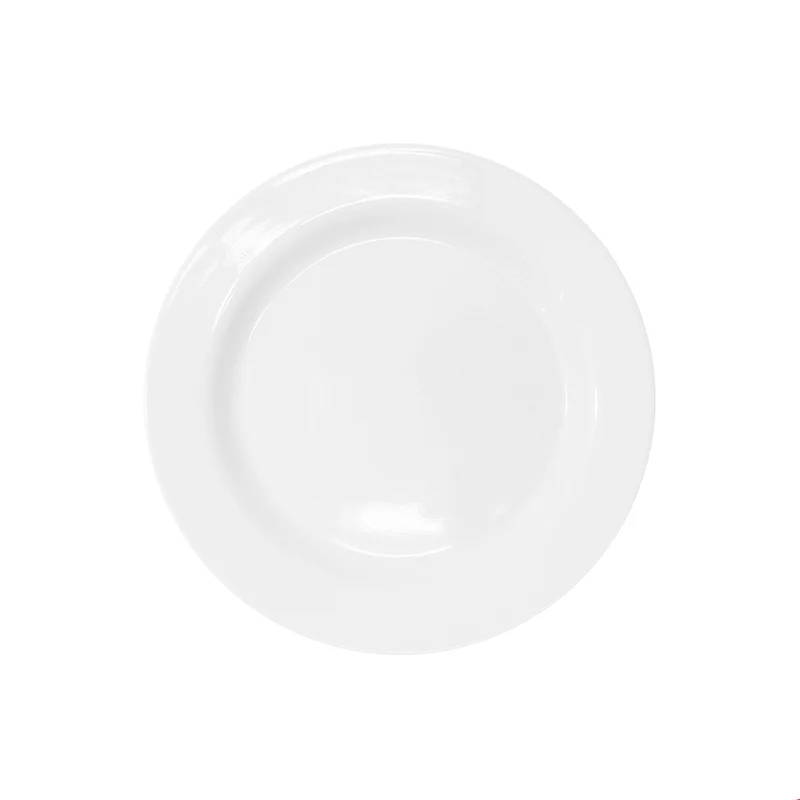 Linea Melamina BLANCA Plato Trinche Redondo de 8"/20 cm
