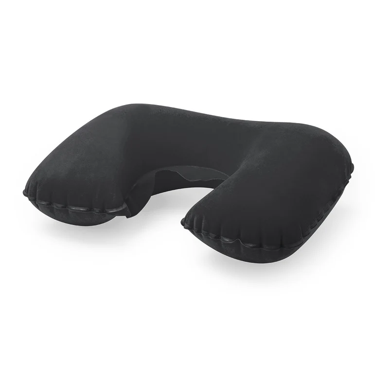 Almofada Pescoço Inflável Traveller | Microfibra Camurça 33x25cm | 6 Cores | Brinde Viagem Conforto