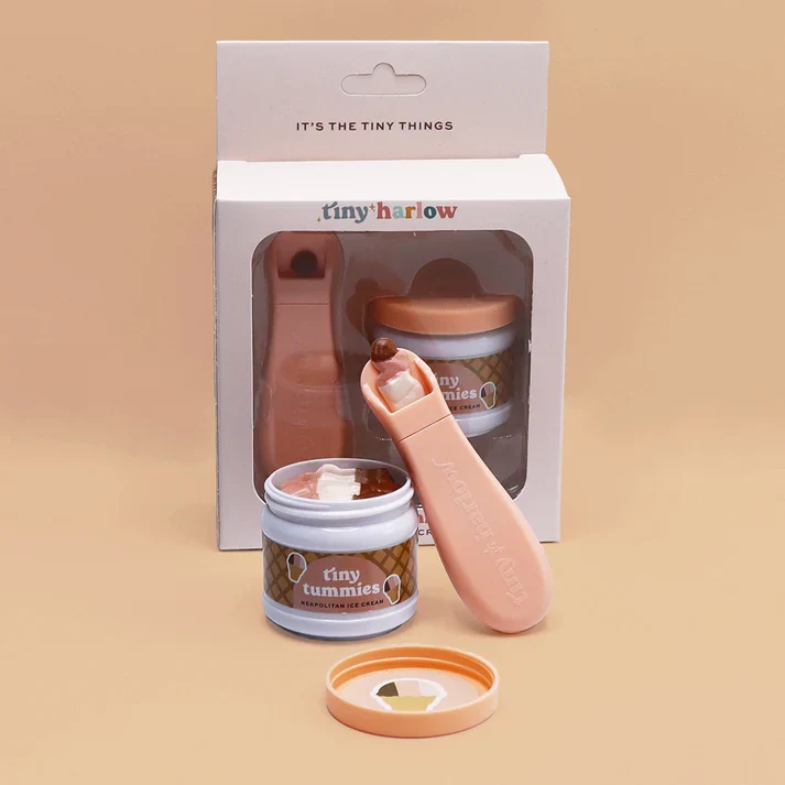 Set Tarro de Helado Napolitano y Cuchara - Tiny Harlow