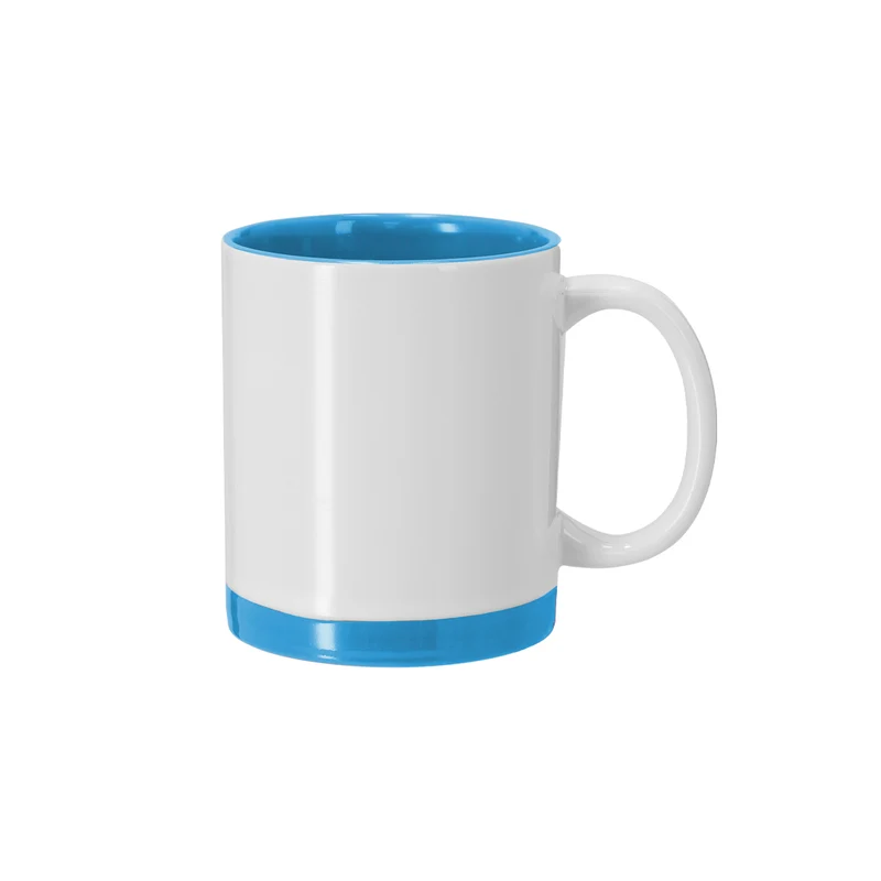 Caneca Sublimação 350ml Detalhes Coloridos - Base e Interior