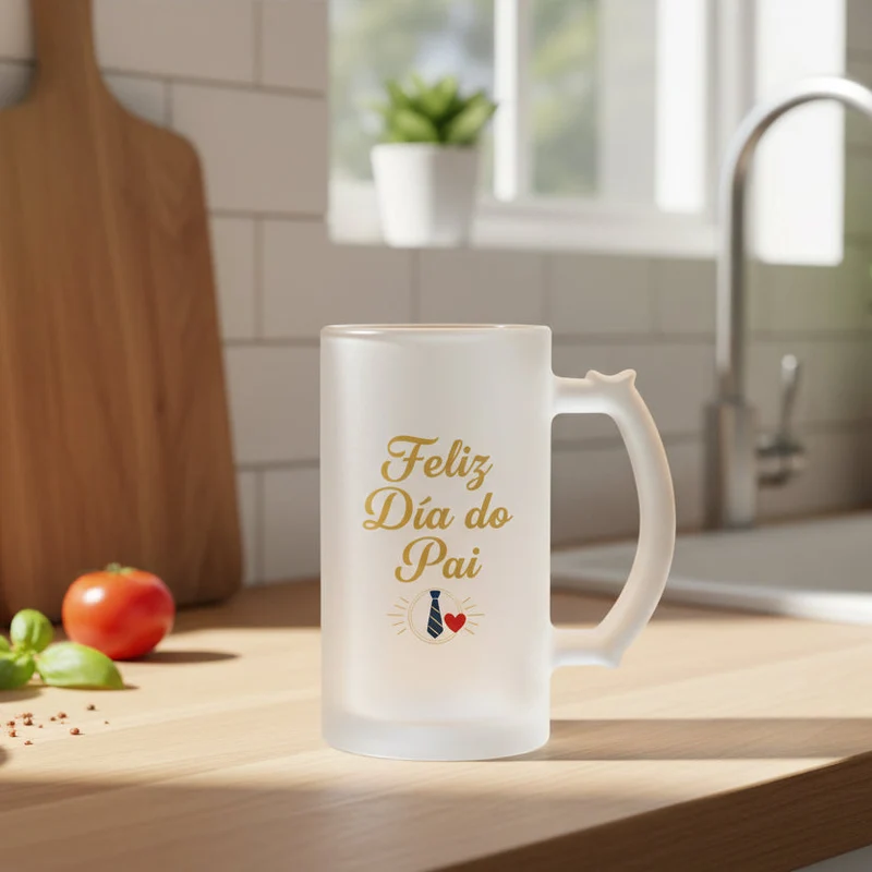 Jarra Sublimação Vidro Mate 500ml - Acabamento Premium com Pega