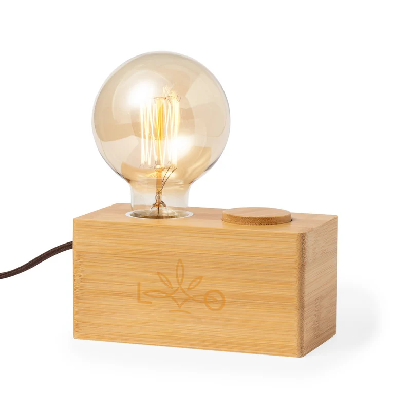 Lâmpada Vintage Bambu | Bulbo G80 40W Regulável 220-240V | Base Antiderrapante | Brinde Decoração