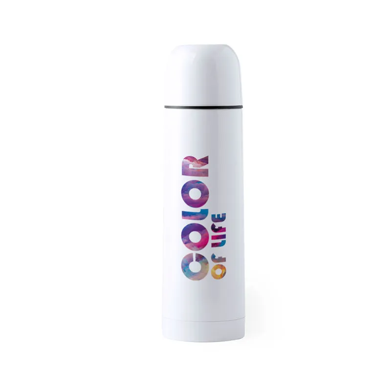 Termo Sublimação Cleikon Aço Inox 500ml | Tampa Segura | Caixa Design | Brinde Personalizável
