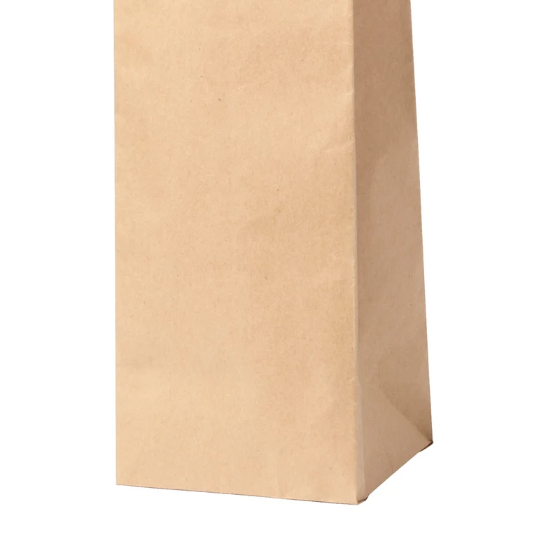 Bolsa Reutilizable de Papel Natural con Asas Cortas y Fuelle Ragnar 100 g/m²
