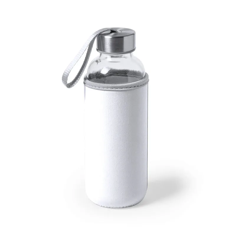Bidón de Cristal y Funda de Neopreno para Oficina Dokath 420 ml