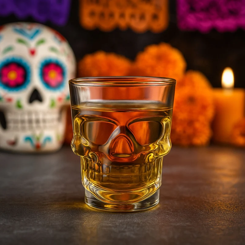 Vaso Tequilero Calavera 45ml VIT