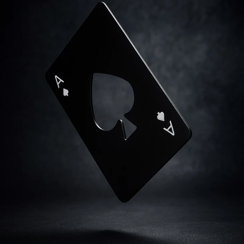 Destapador Poker Black OZ