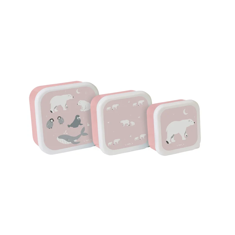 Set 3 Cajitas para almuerzo Polaris Rosa - Saro