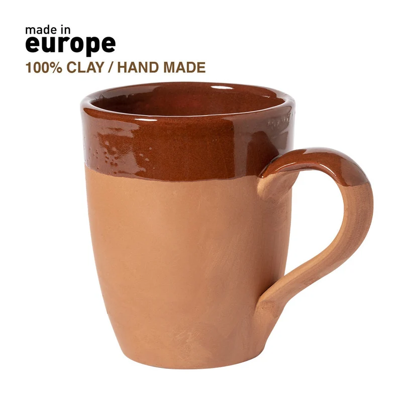Taza de Barro Clásica Fabricada en Europa Lixus 330 ml