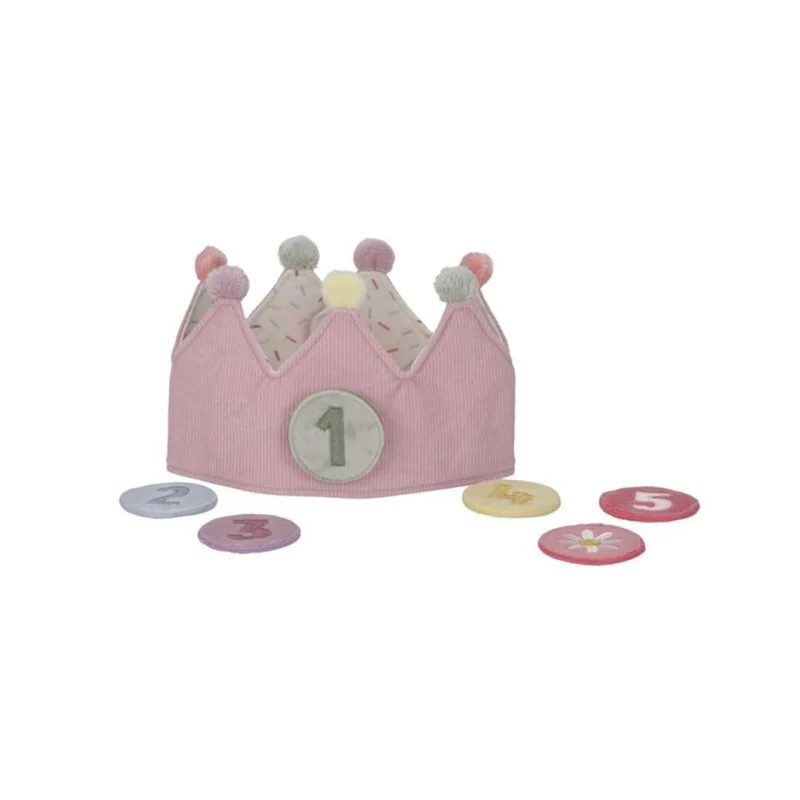 Corona de Cumpleaños con Números: Rosa - Little Dutch