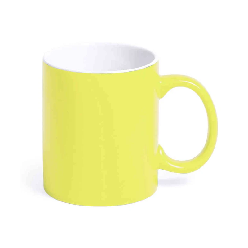 Taza Cerámica Bicolor Interior Blanco Lousa 350 ml