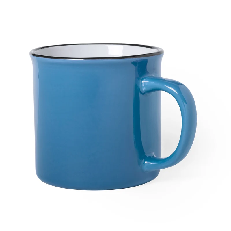 Taza Cerámica Vintage Interior Blanco Sinor 300 ml