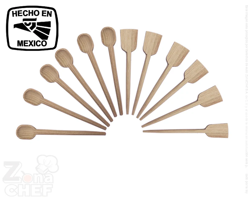 Espatula en Madera Chica de 19 cm Aprox