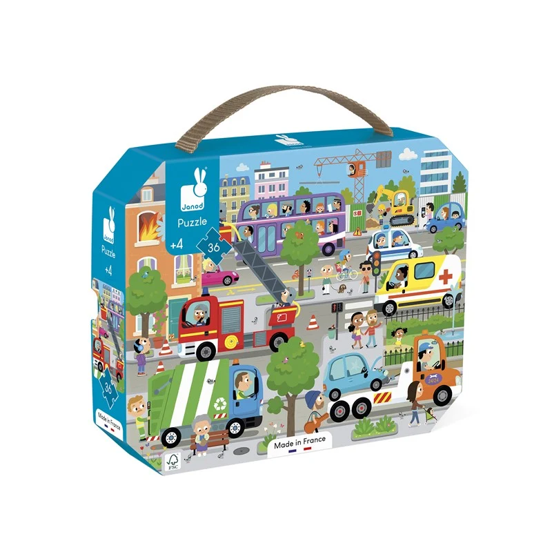 Puzzle La ciudad 36 piezas· Janod