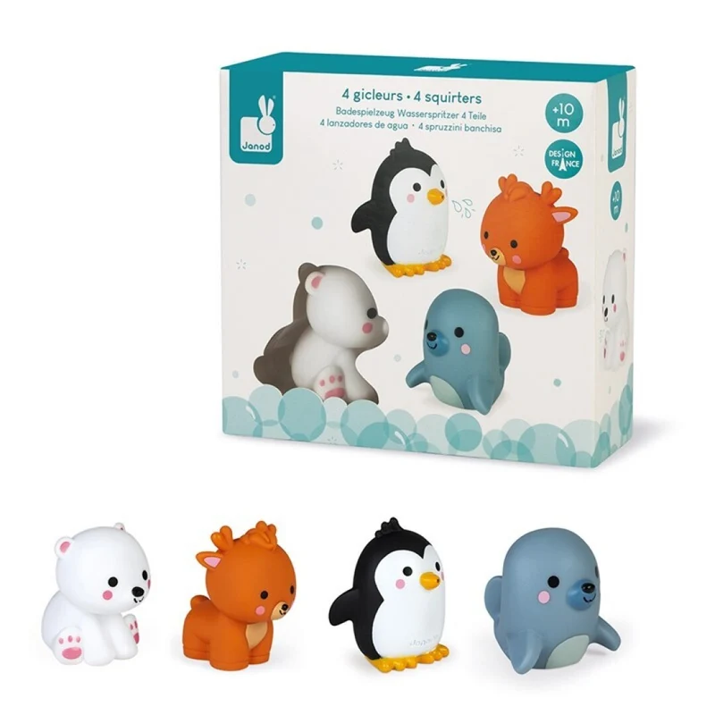 Set 4 lanzadores de agua Animales Polares · Janod