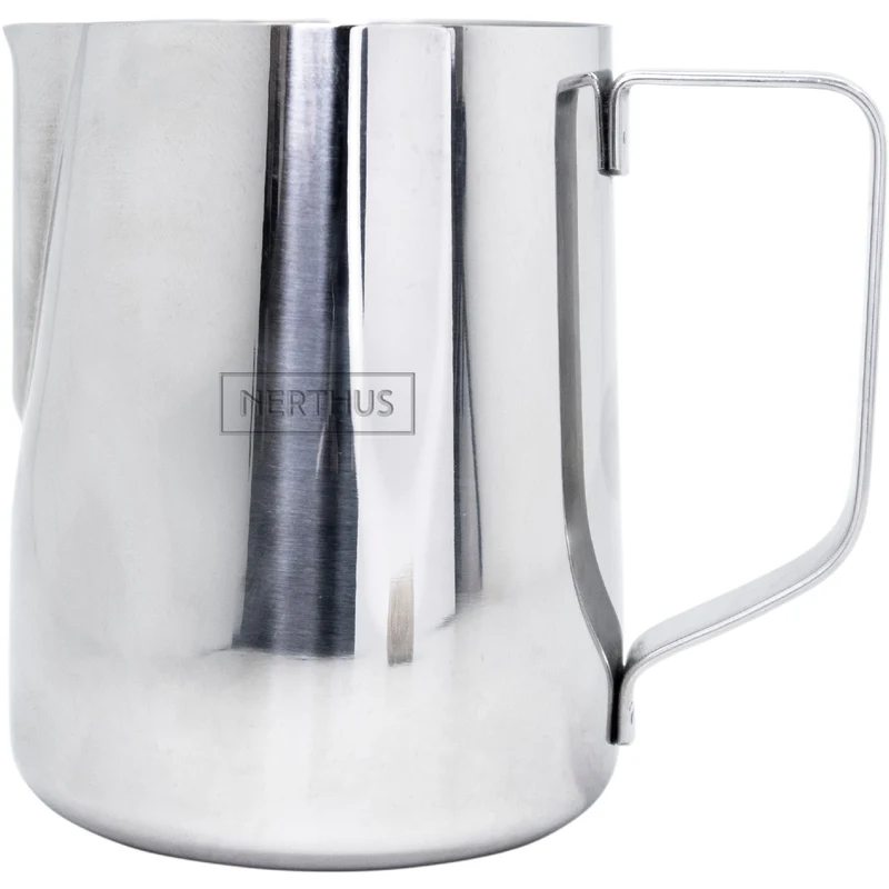 Jarra de leche de acero inoxidable para espumar leche