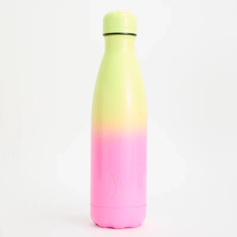 Botella Chilly Gloss Neon Yellow & Pink: 500ml