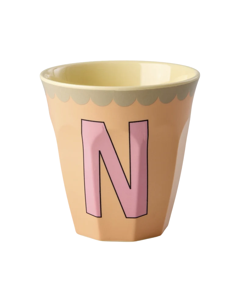 Mellem Alfabetkop - Fersken - N Vintage