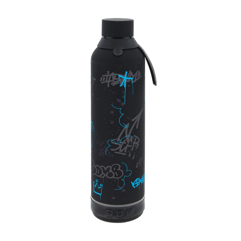 Botella Térmica de Acero Inoxidable con Altavoz – Urban Graffiti | Aurea