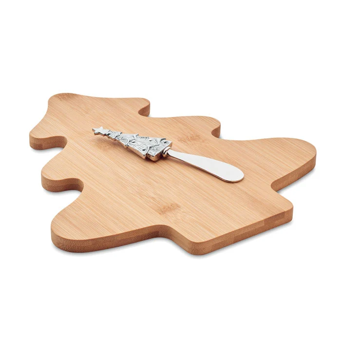 Set Tabla de Quesos Ecológico de Bambú en Forma de Árbol Treecheese