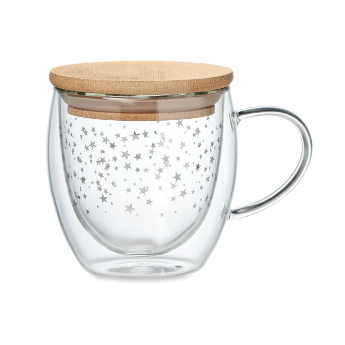 Taza Térmica Sostenible de Cristal de Borosilicato de Doble Pared Sion 220ml