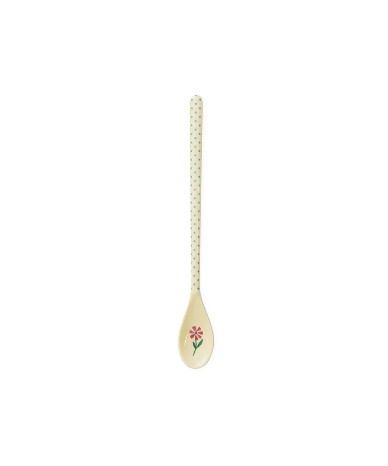 Latteske - Creme - Dots and Flowers Print