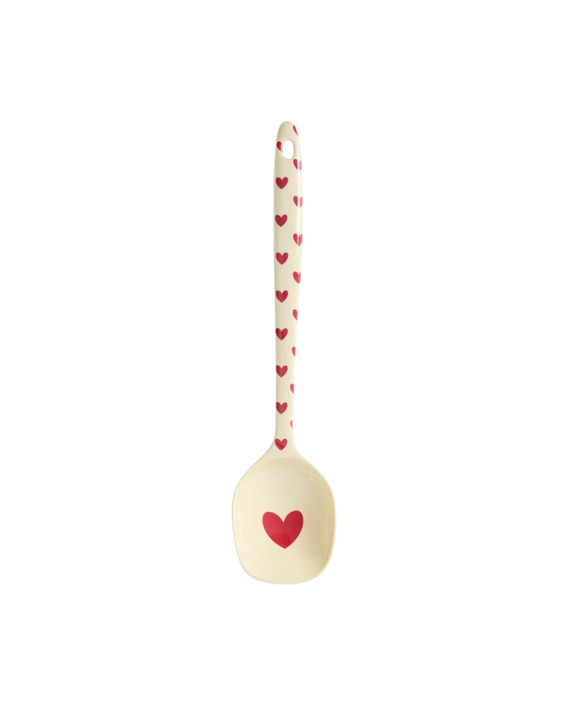Madlavningsske - Rød - Favorite Hearts Print