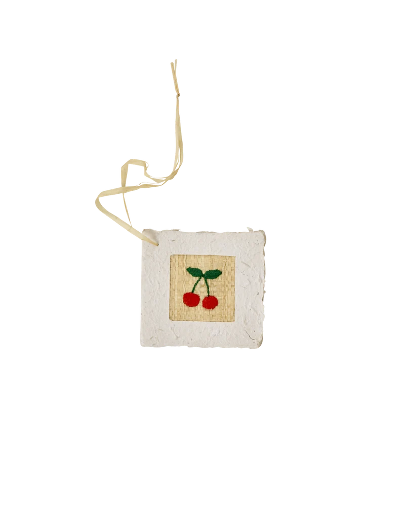 Lille Papir Gavemærke - Rød - Cherry